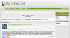 Desktop Screenshot of faunaexotica.net